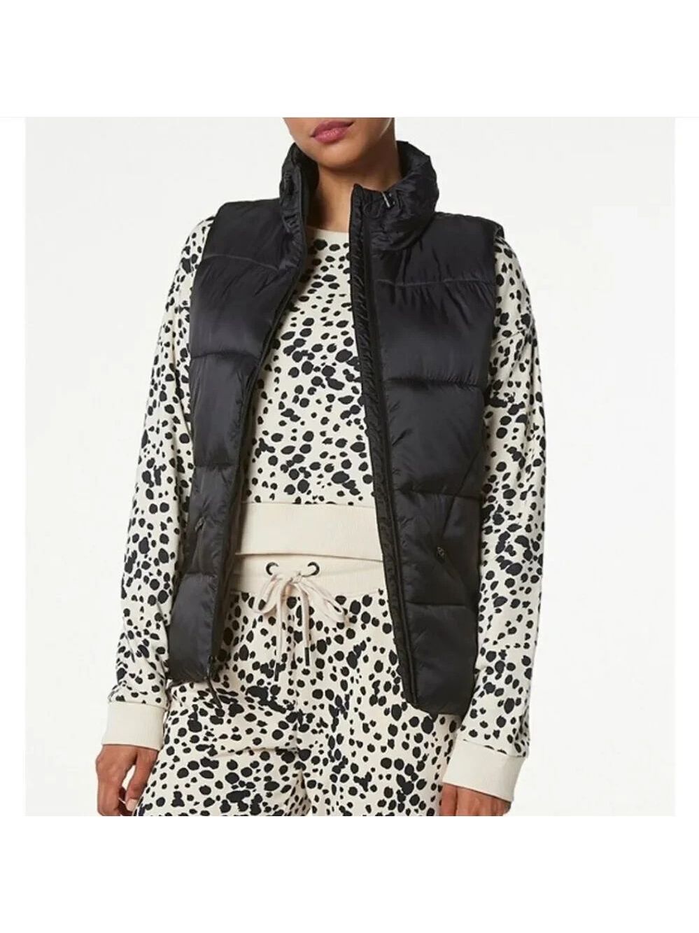 Marc New York Performance Packable Stand Collar Sleeveless  Puffer Vest
